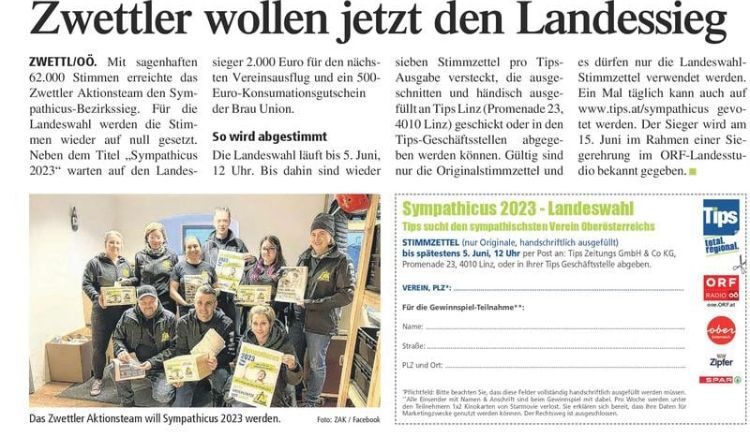 Sympathicus 2023 – Landesentscheidung